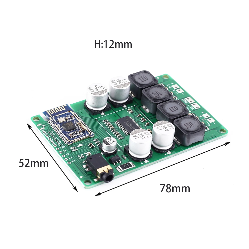 Стерео Bluetooth V5.0 усилитель мощности плата поддержка AUX аудио при смене имени и