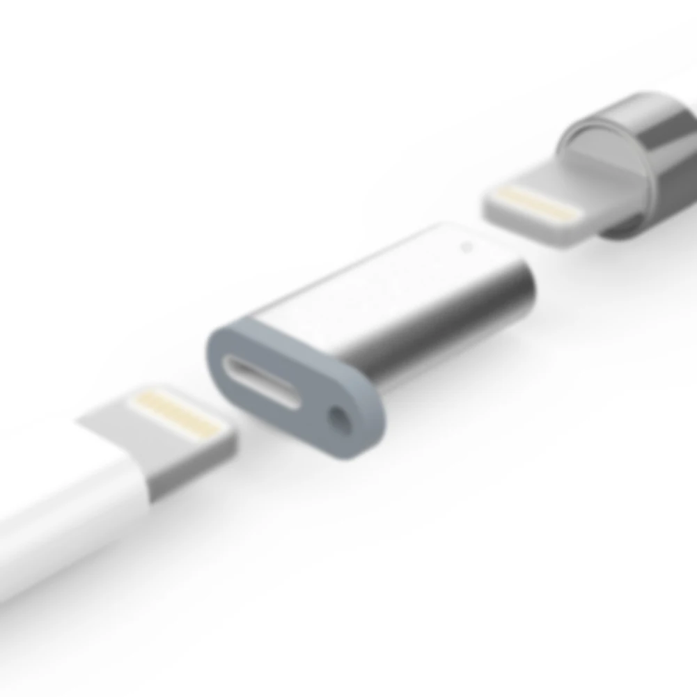 Portable Silver Charger Adapter For iPhone Pencil Female To Connector | Мобильные телефоны и аксессуары