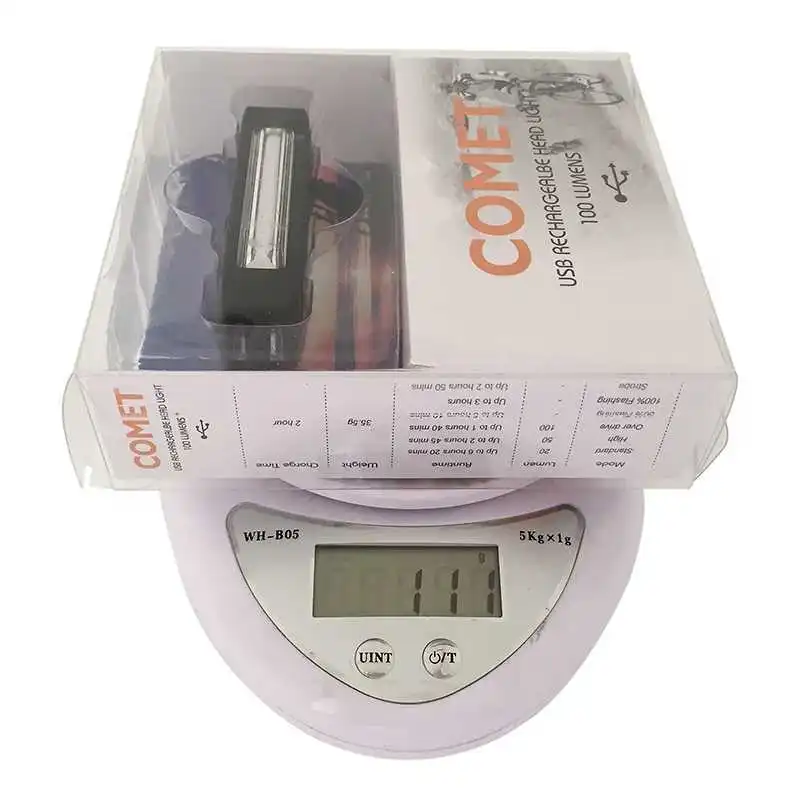 WasaFire COB Comet USB Перезаряжаемый велосипедный головной светильник высокой яркости 4 цвета светодиодный 100лм передний/задний велосипедный защитный фонарь спортивный подарок
