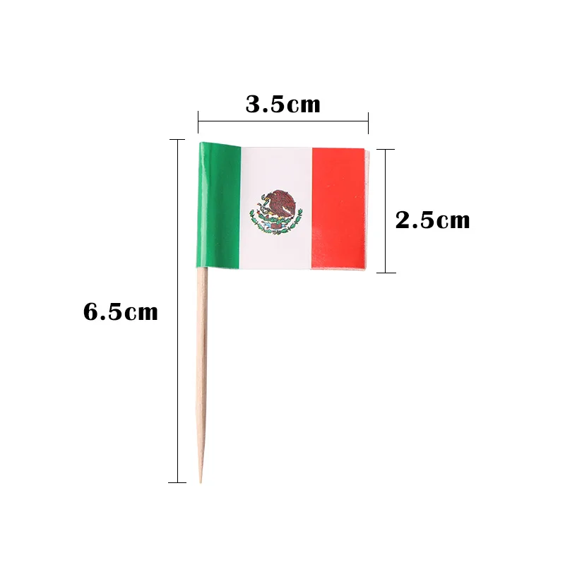 50 шт./лот бумажный мини-флаг для фруктов зубочистки выбор еды пирожные фрукт