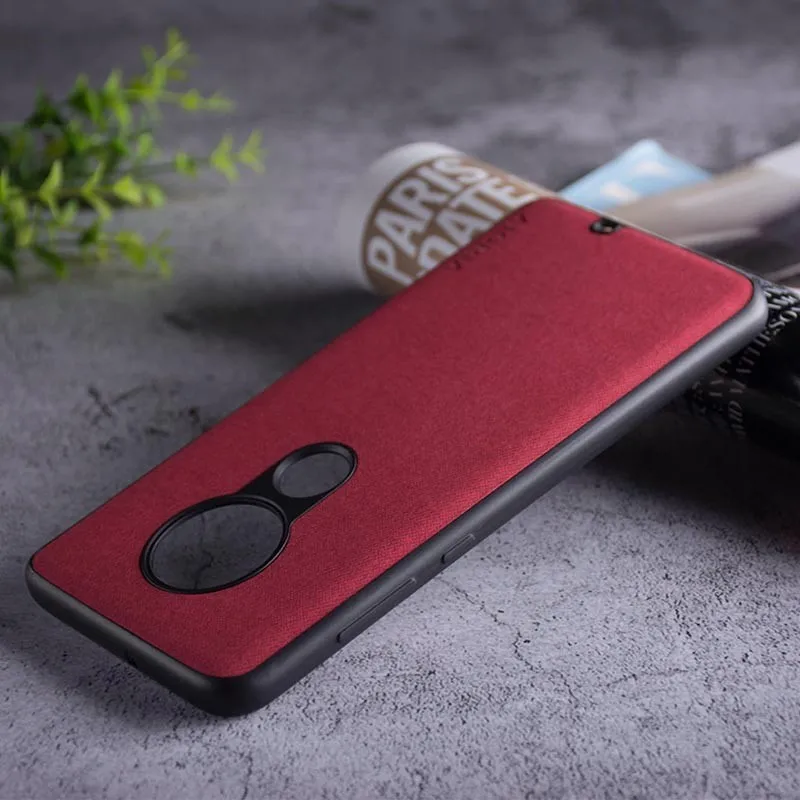 Текстильный чехол для Motorola Moto G7 Plus G8 Play One Macro Мягкий ТПУ силиконовый материал и