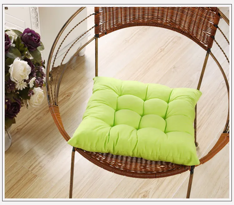 10 карамельных цветов однотонные хлопковые сиденья Подушка для стула коврик с