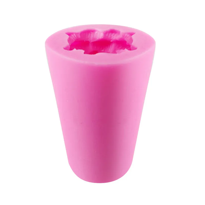 Труба 3D Рождественская елка свеча торт силиконовая форма для изготовления мыла