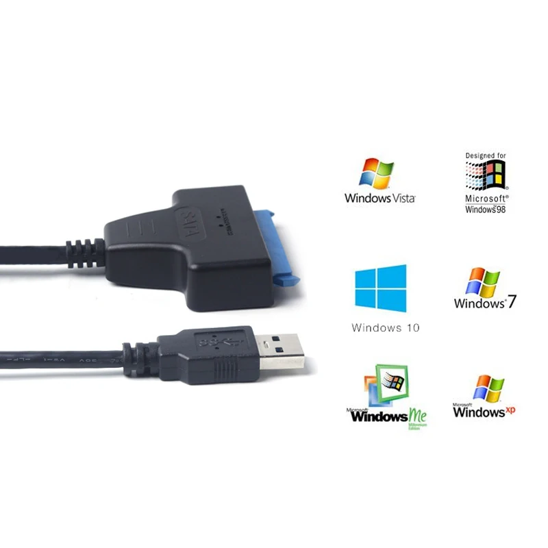 Kebidu 10 шт./лот Высокоскоростной USB 3 0 к Sata кабель 22 Pin 2 5 &quot2 дюйма HDD драйвер жесткого