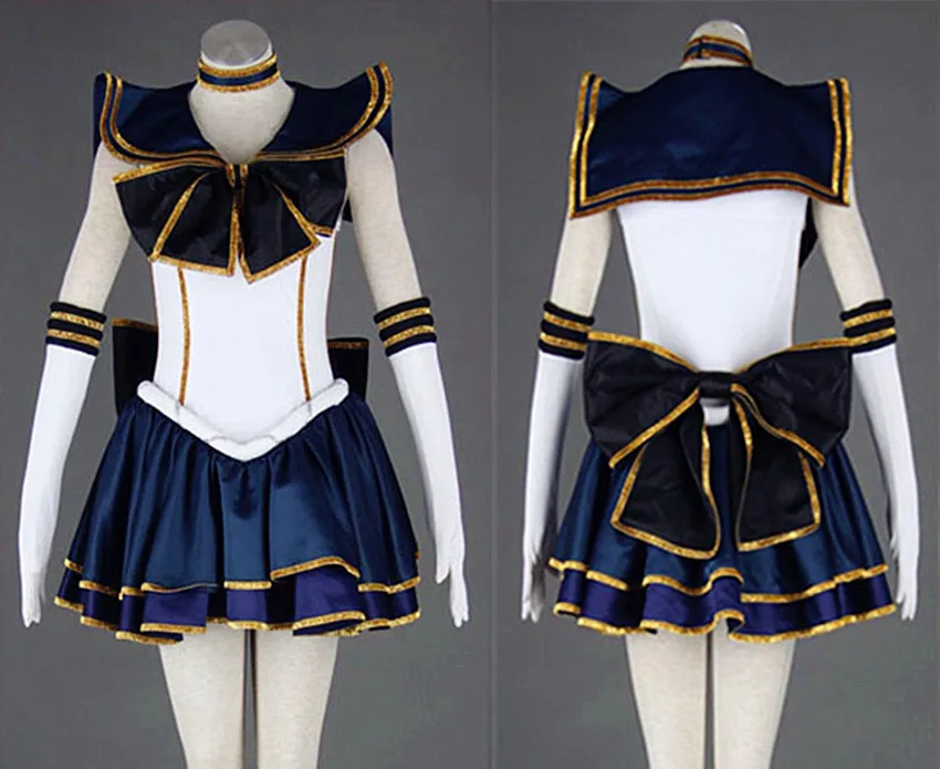 Популярный японский аниме косплей Сейлор Мун Meiou Setsuna костюм|sailor moon cosplay|sailor cosplay