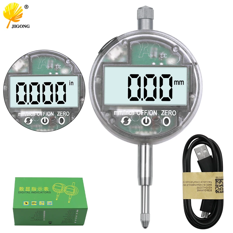 

USB charging model 0-12.7mm high precision digital display dial indicator touch mechanical dial indicator