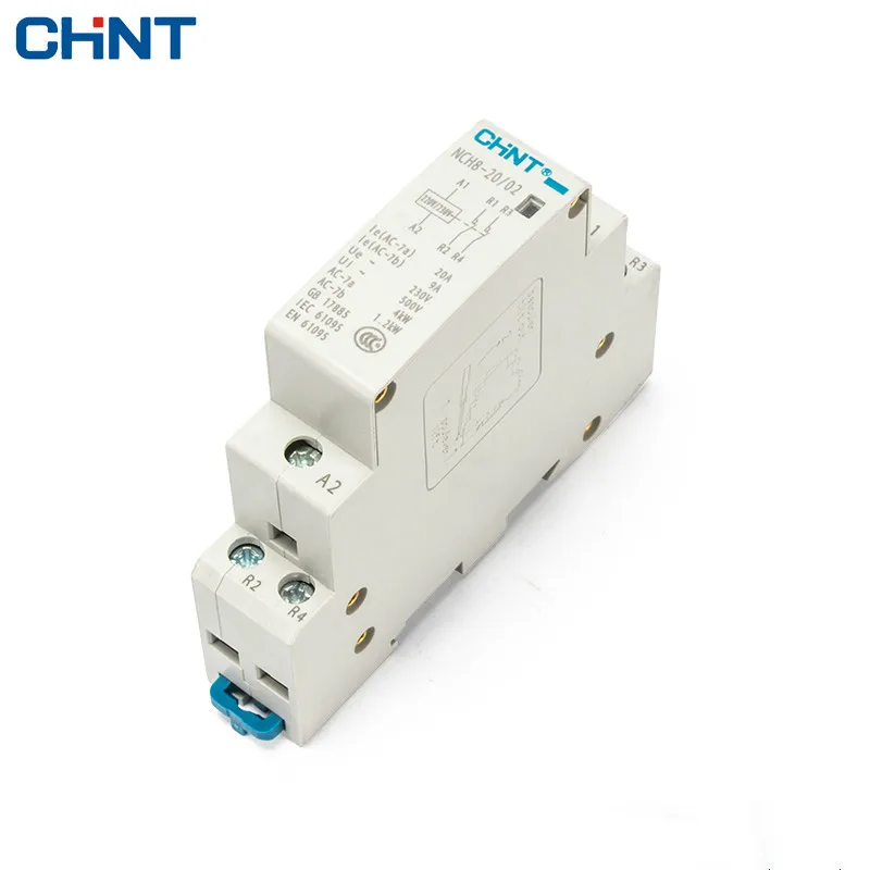 

CHINT 220V Guide Type NCH8-20/02 Two Often Close 20A Security 2P Household Small-sized Single-phase AC Contactor