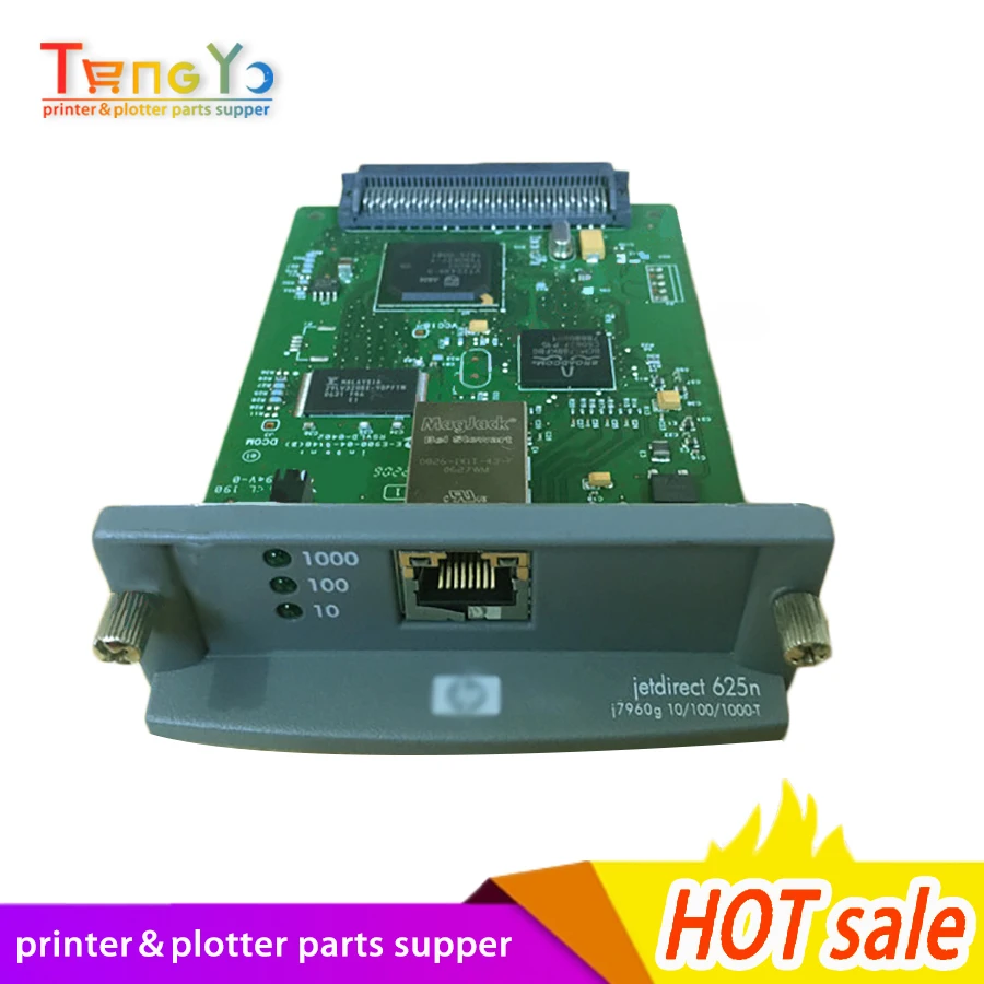 

Free shipping 100% original JetDirect 625N J7960G Ethernet Internal Print Server Network Card and DesignJet Plotter Printer