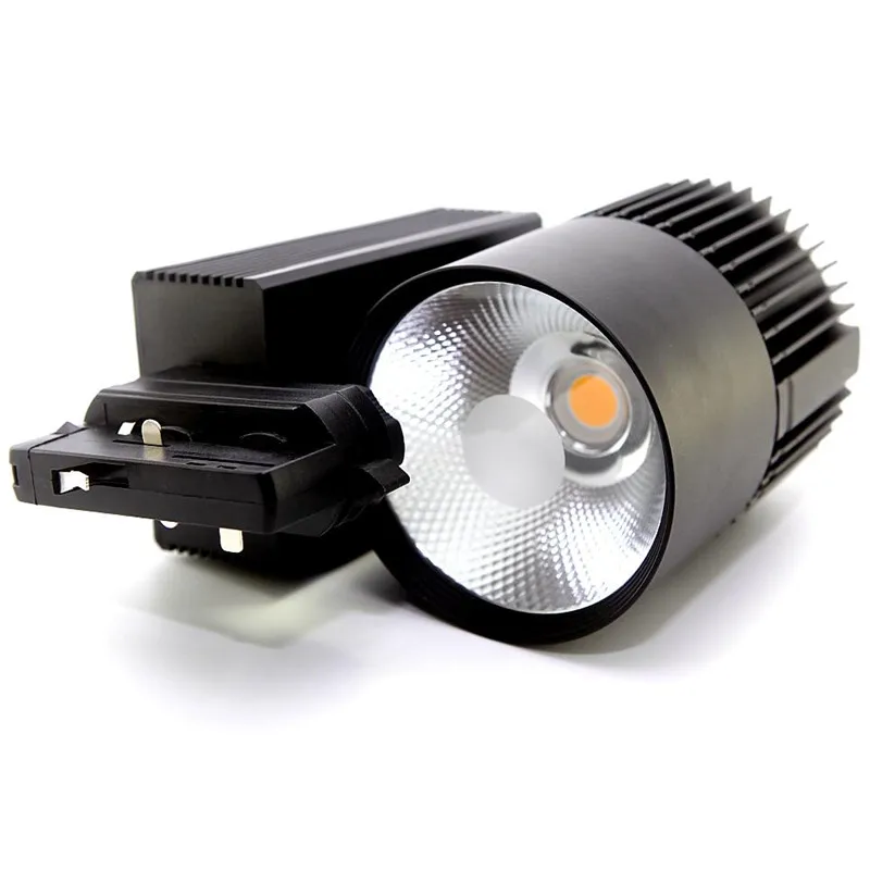 4 провода 3 фазы LED 40 Вт COB трек свет Внутреннее освещение прожектор AC85 265V Бесплатная доставка|led track light|track light