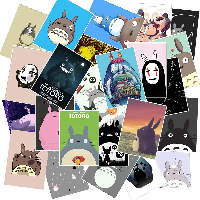 25 Pcs/Lot Japanese Movie My Neighbor Totoro Cute Stationery Stickers For Car Laptop Notebook Luggage Decal Fridge Skateboard | Игрушки и