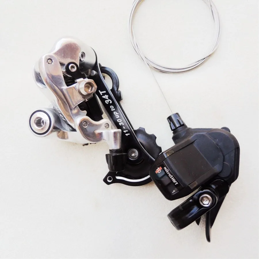 Derailleur Shifter Microshift микро R10 алюминиевый сплав средняя нога задний переключатель складной велосипед Сплит переключатель - Цвет: Derailleur Shifter