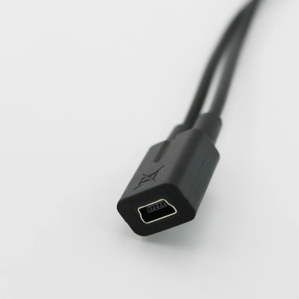 1 шт. Mini USB 2 0 Женский двойной 2x сплиттер папа Y удлинитель зарядное устройство