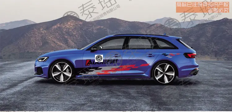 Taiyao автомобильный стильный, для спортивного автомобиля Наклейка для Audi A4 S4 RS4 автомобильные аксессуары и отличительные знаки авто стикер наклейка