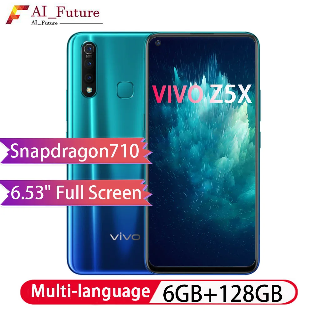 Оригинальный смартфон VIVO Z5x с глобальной прошивкой 6 ГБ 128 Восьмиядерный