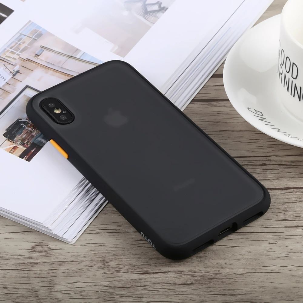 Противоударный чехол TOTU из ТПУ+ поликарбоната для iPhone X XS XR XS Max защитный чехол для смартфона