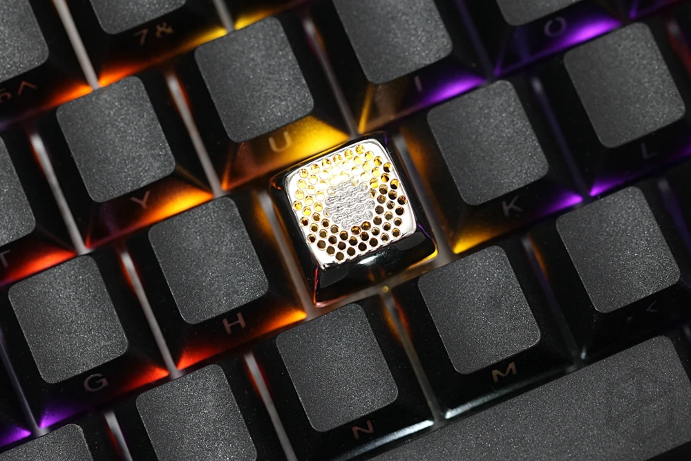 Kprecommunity металлический свет через соты коготь MX Keycap для механической клавиатуры
