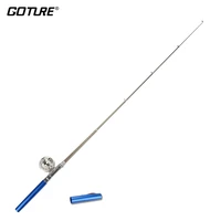 goture winter ice fishing rod combo set kit 1 0m1 4m pen shape rod ice fishing reel 20m fishing linefishing accessory