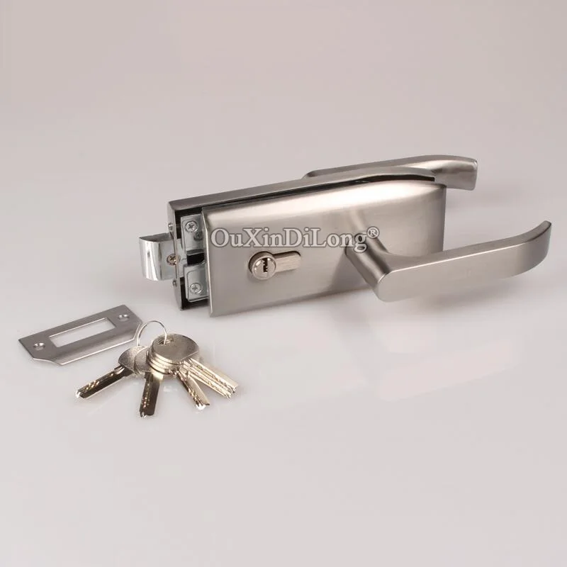 

Замки стеклянные для дверей, из нержавеющей стали, с ручками и ключами, 8-12 мм, 1 шт.