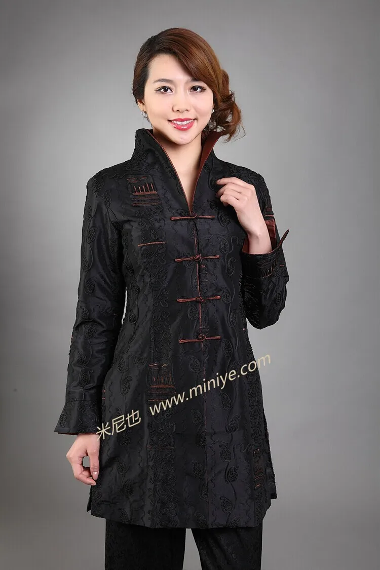 Высококачественное Серое Женское пальто на пуговицах из полиэстера длинная