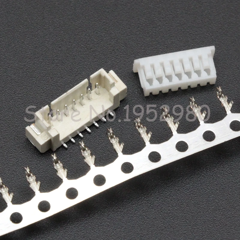 Коннектор Вертикальный прямоугольный JST 100 шт./комплект 1 25 мм 2/3/4/5/6/7/8/9/10/11/12P