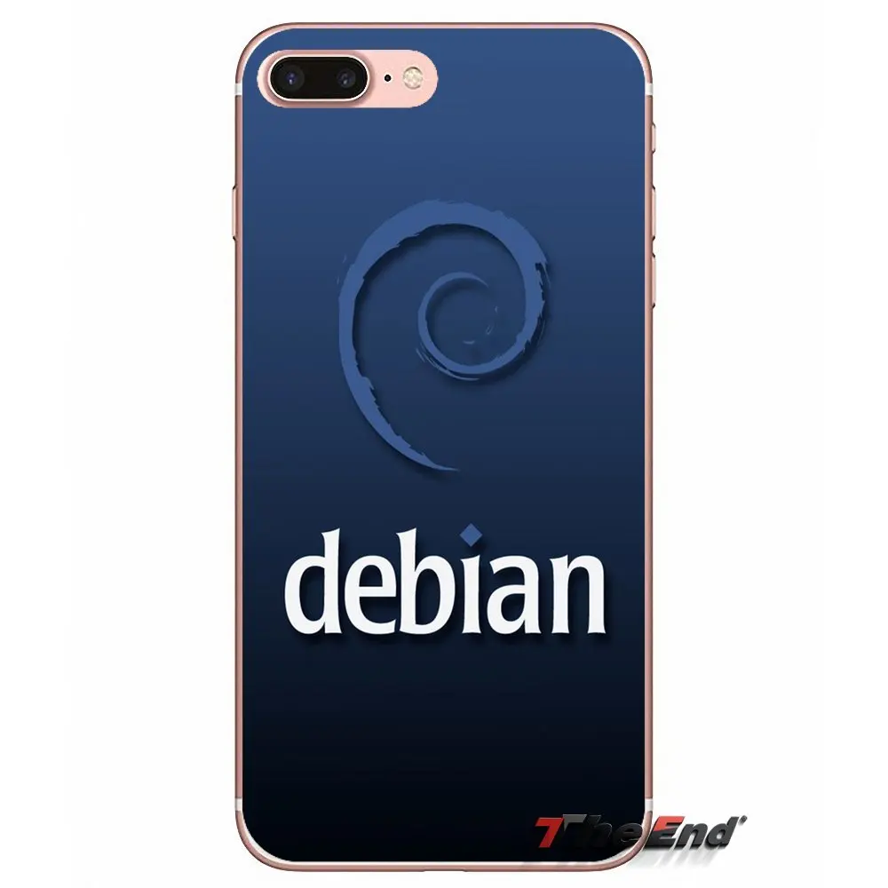 Debian Logo For Samsung Galaxy S2 S3 S4 S5 MINI S6 S7 edge S8 S9 Plus Note 2 3 4 5 8 Coque Fundas Accessories Phone Shell Covers | Мобильные