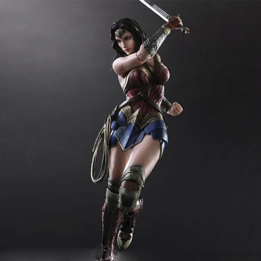 DC Wonder Woman Play Arts экшн игрушка фигурка 1/6 масштаб окрашенный вариант куклы аниме ПВХ
