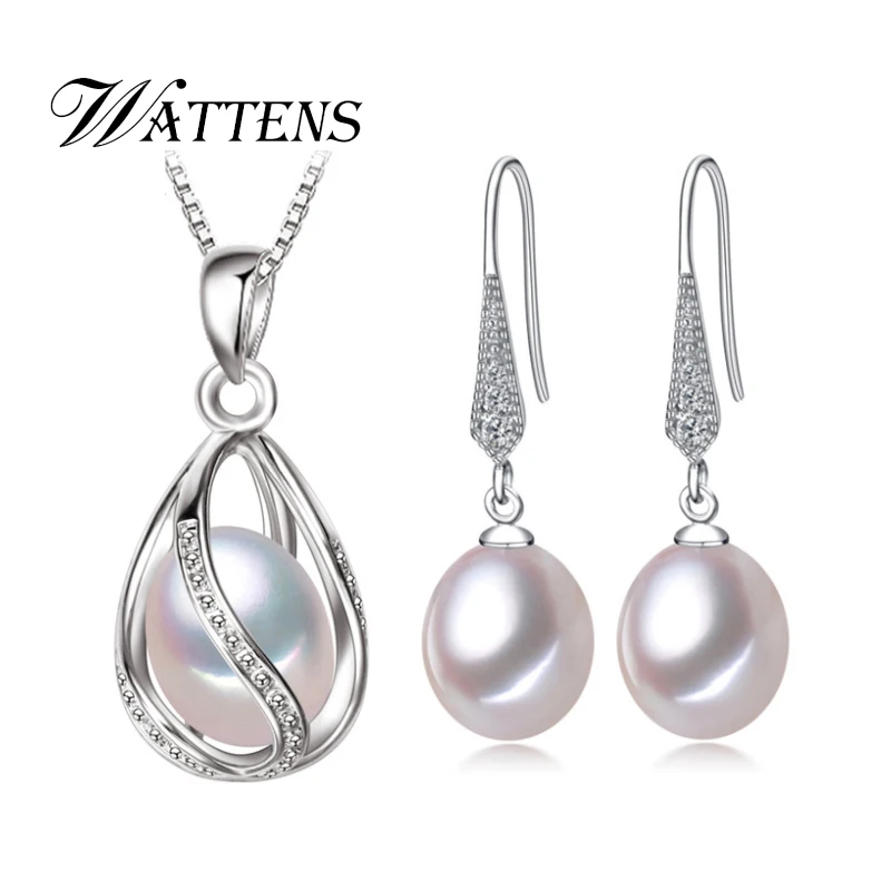 Новые ювелирные изделия из пресноводного жемчуга черно белые Ювелирные наборы