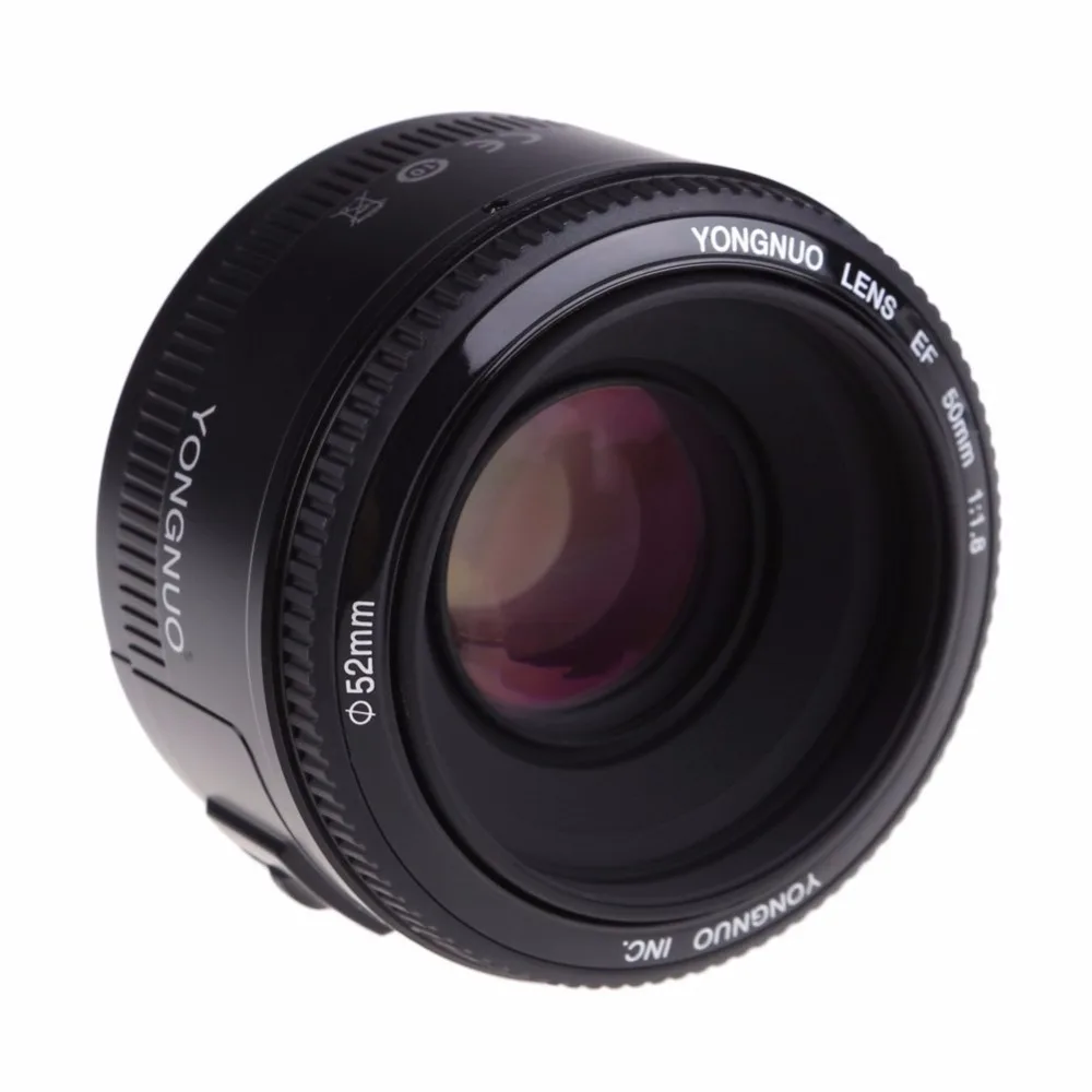 YONGNUO 50 мм YN50MM F1.8 для Canon объектив с фиксированным фокусом большой диафрагмой