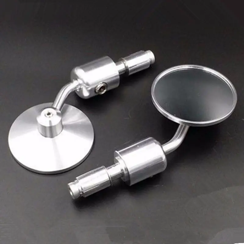 

Universal CNC Handle Bar End Rearview Side Mirrors 3" Round 7/8" 22mm Custom For Honda Yamaha Suzuki Kawasaki Dirt bike