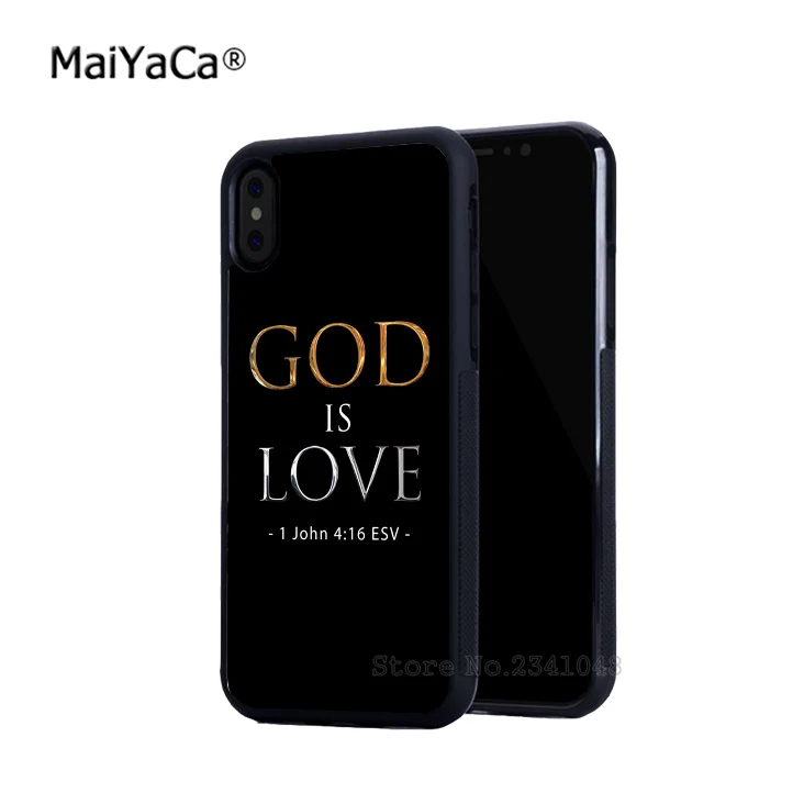 Мягкие боковые чехлы с надписью god is love christian bible для iphone 11 12 mini pro 5s se 6s 7 8 plus XR XS MAX