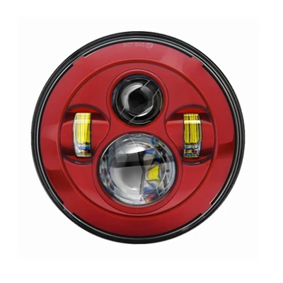 1pcs red headlight " светодиодный фонарь вспомогательный светодиодный светильник+ 2 шт. 4,5 дюйма 30 Вт светодиодный противотуманная фара для велосипеда для мотоцикла - Цвет: 1pcs red headlight