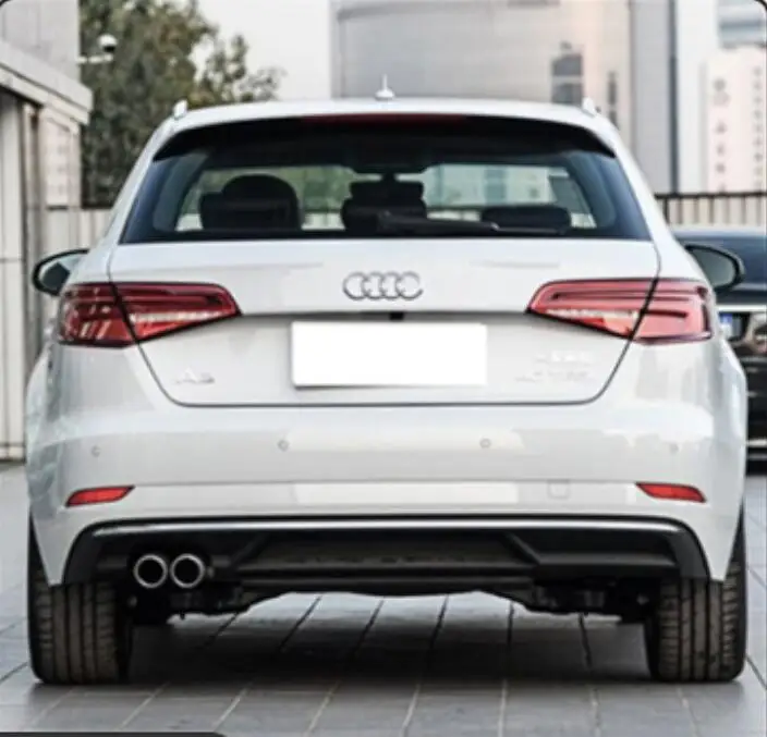 Для A3 S3 ABS Автомобильный задний бампер спойлер губа диффузор для Audi хэтчбек 2017 2018