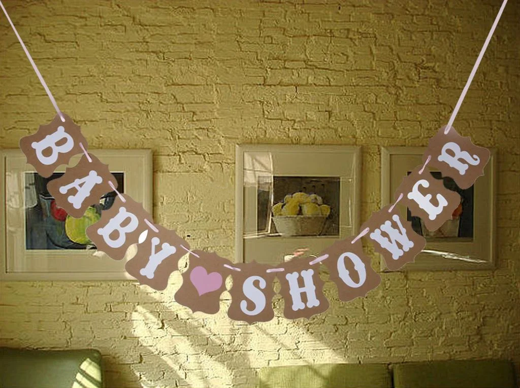 

Детский душ деревенский винтажный гирлянда баннер реквизит для фотосессии украшение для вечеринки аксессуар для дня рождения сувениры