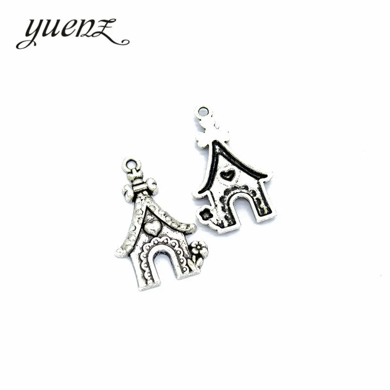 YuenZ 10pcs Antique Silver color Doghouse Charm For Jewelry Making Handmade Crafts 32*20mm E8 | Украшения и аксессуары