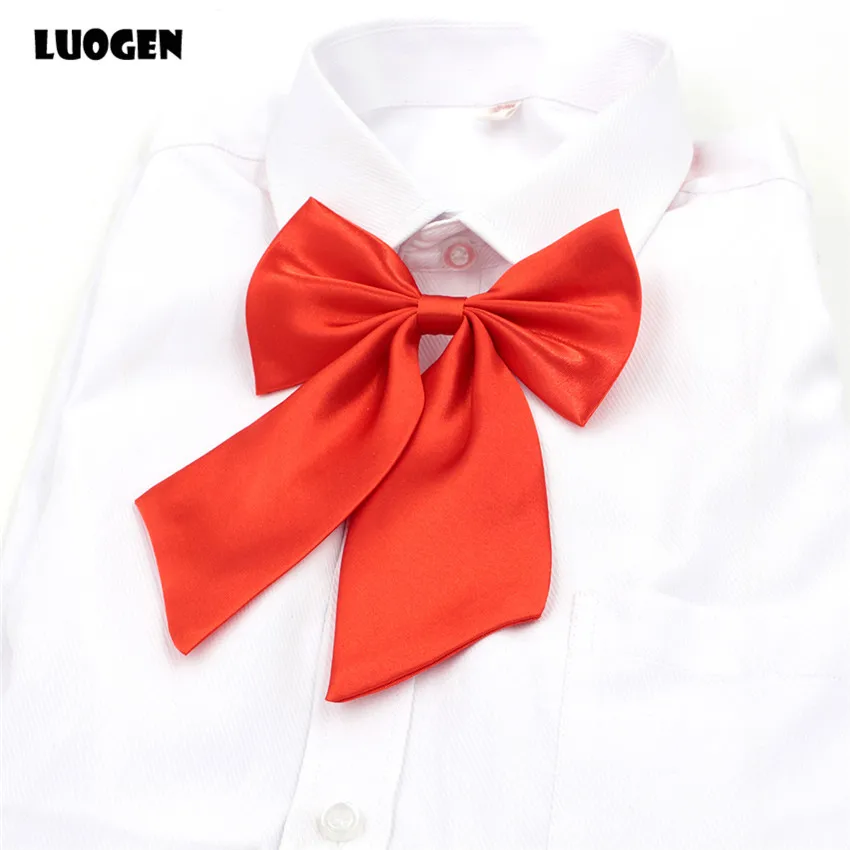 1 Piece Classic Japanese School Student Girls JK Uniform Bow Tie Cute Pure Colors Lolita Cosplay Necktie 9 Color Wholesale Price 8pcs lot cherry blossoms bow tie pure color sakula beautiful tie for japanese school uniform sailor dress bow tie