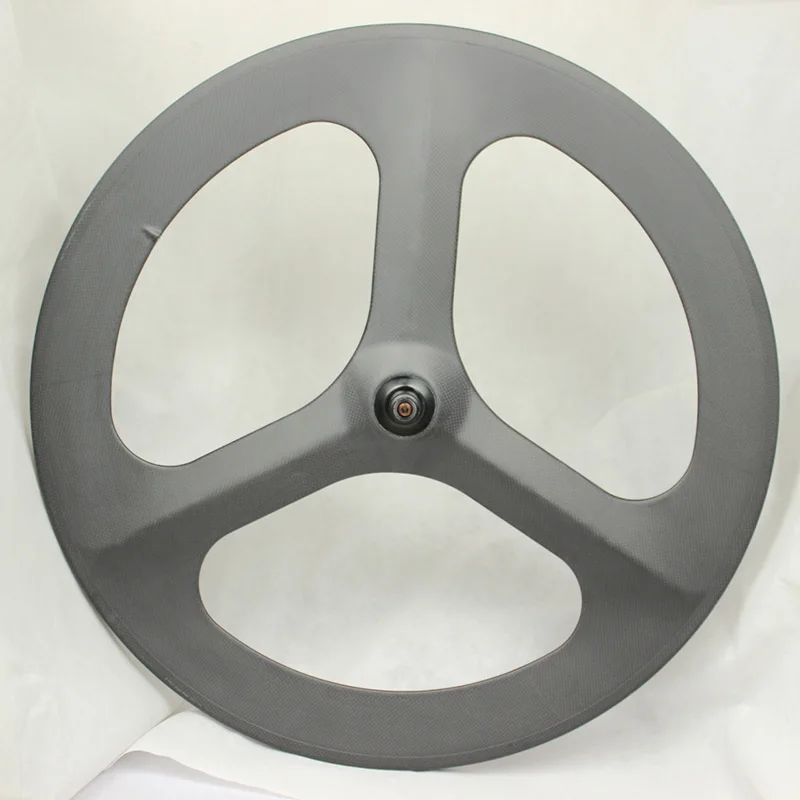 

CARBON Tri Spoke REAR Clincher Tubular Wheel For Road Or Track Triathlon Time Trial Bike Wheel Three spokes carbon wheel China