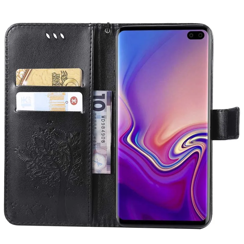 XSDTS Luxury Leather Wallet Case For Samsung Galaxy S10 Lite Plus SM G970F G973F G975F Flip Phone Cover Coque Capa | Мобильные