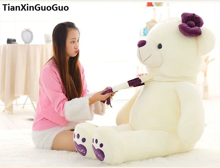 Мягкая плюшевая игрушка Мишка с надписью love you 120 см|white teddy bear|birthday giftteddy bear |