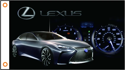 Флаг автомобиля под заказ флаг LEXUS баннер 3x5 футов 100% полиэстер 105 | Дом и сад