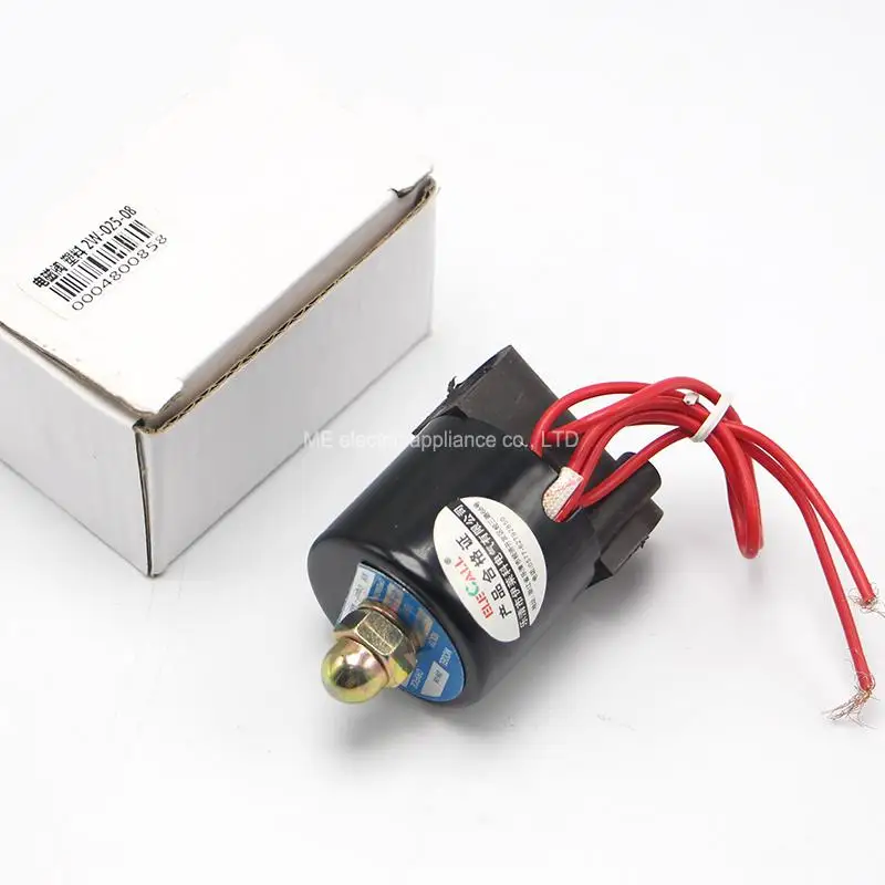 

2w-025-08 1/4" 2 AC220V DC24V Plastic Water Electromagnetic Valve Normally Closed Solenoid Valve