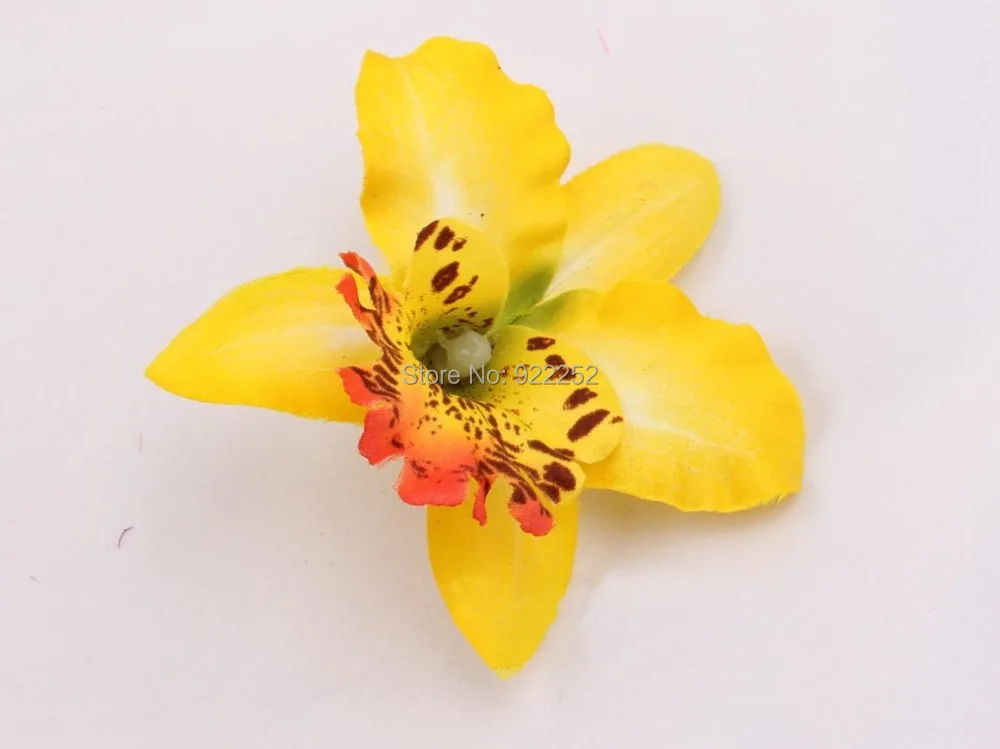 Искусственная Шелковая бабочка с цветами Орхидея Фаленопсис из тайского шелка