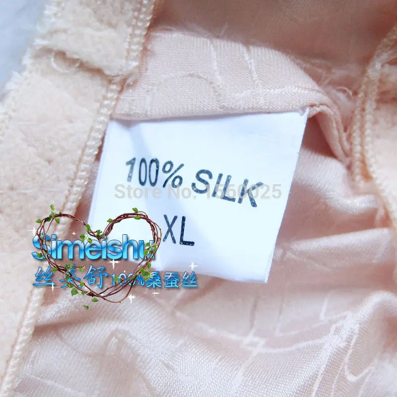 Чистый шелк трусики Для женщин 100% тутового шелкопряда узор трусы больших