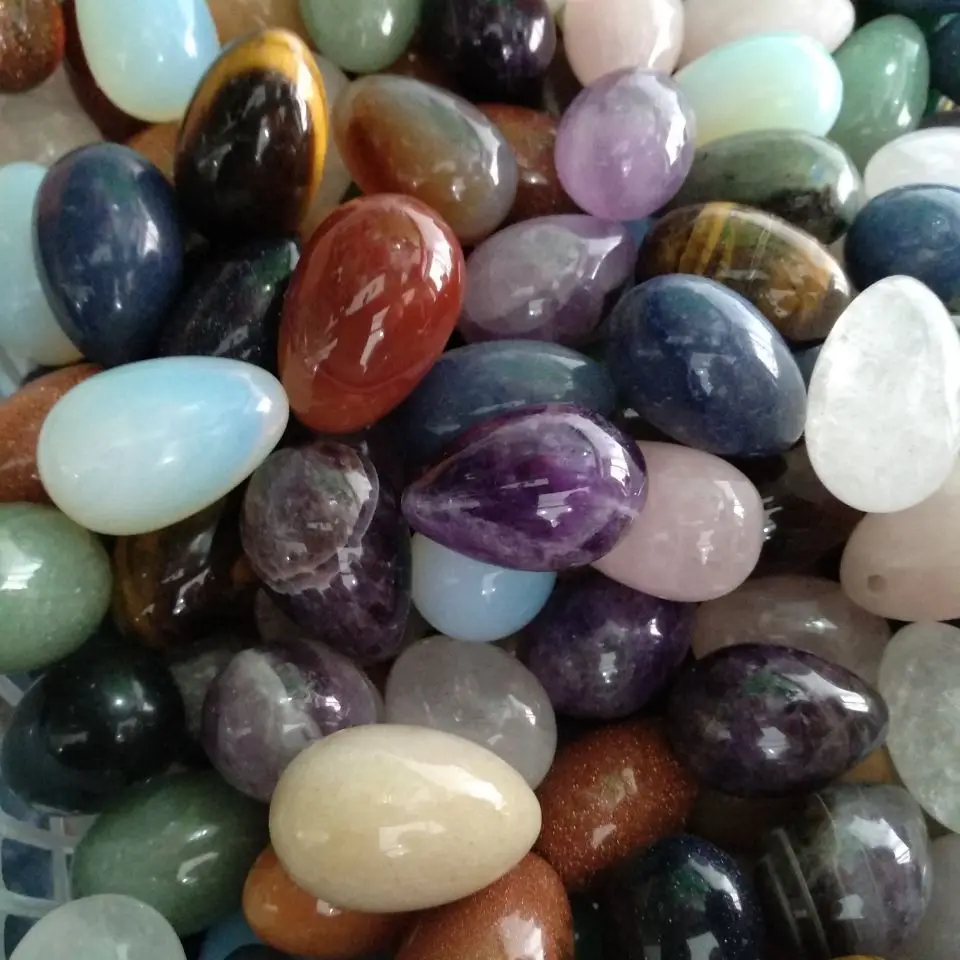 Разнообразие 100% натуральных яиц Йони из нефрита Хрустальный и искусственный шар