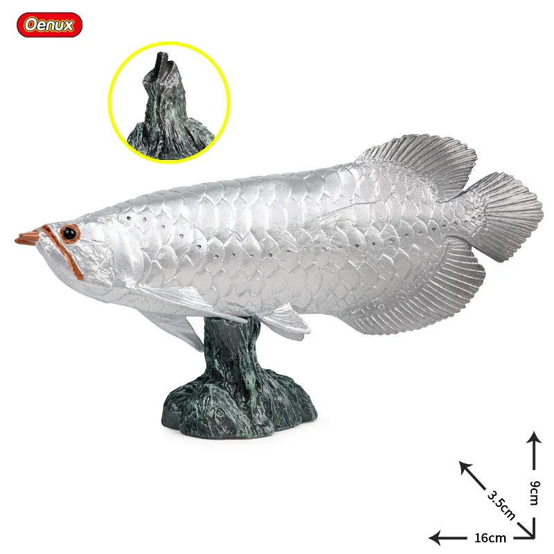 Oenux морские рыбки животные модель моделирование SeaLife Coelacanth Sailfish Фигурки ПВХ аквариум реалистичные Развивающие детские игрушки - Цвет: without box