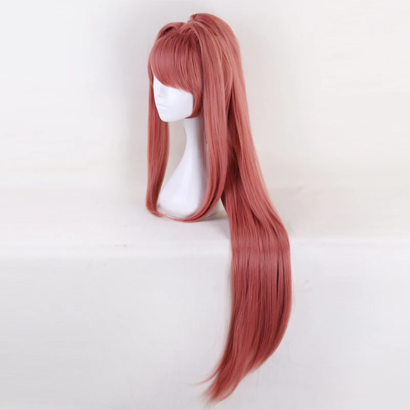 Парик для косплея по мотивам игры Doki Literature Club Monika длинный прямой парик конского