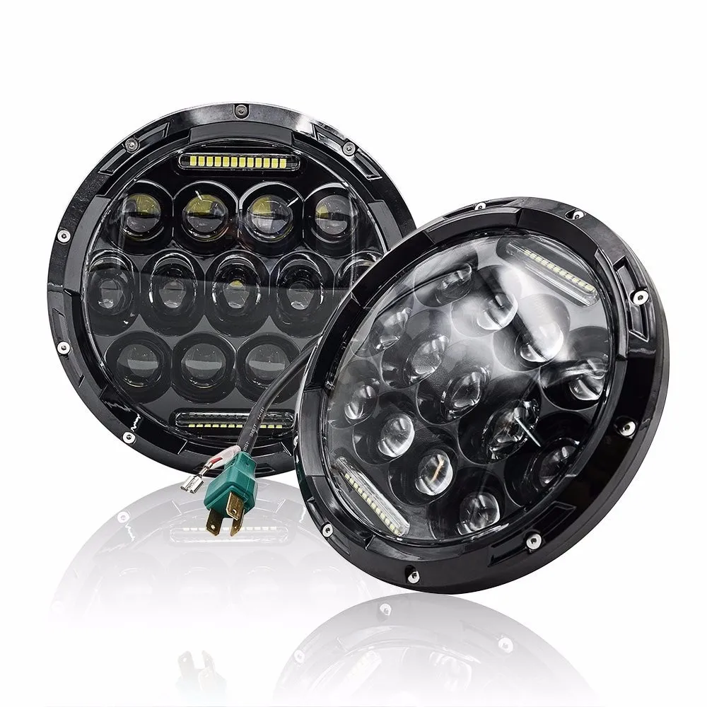 Big Promotion !pcs 7&quot Inch 75W 7inch LED Headlight Head light lamps H4 - H13 FOR Jeep Wrangler JK TJ Y | Автомобили и