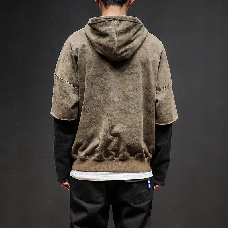 JCCHENFS Камуфляжный худи мужской хип хоп стиль негабаритных Осень Толстовка Мода