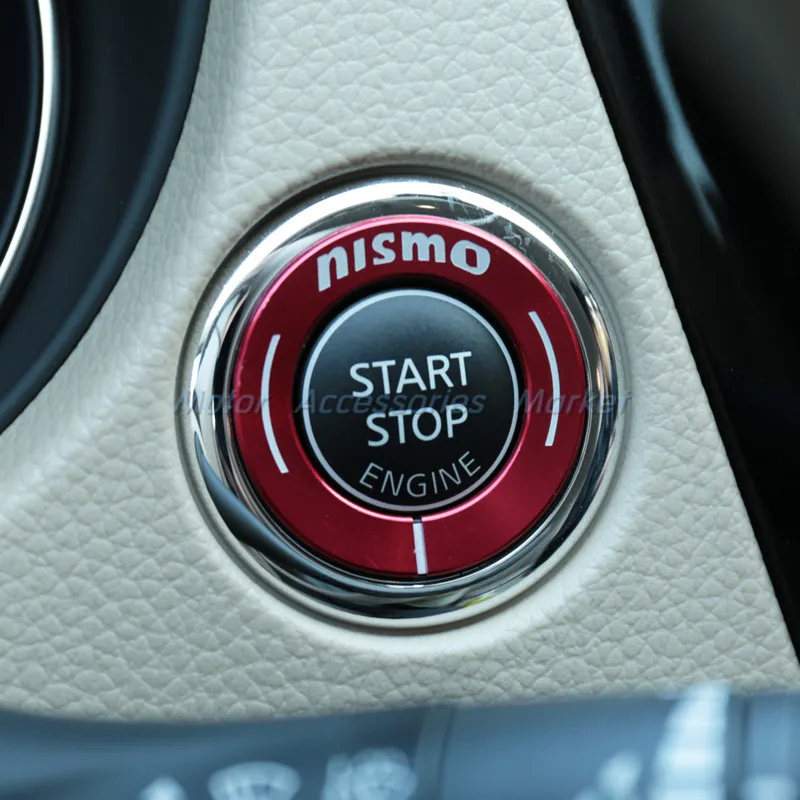 Новинка накладка на кнопки двигателя из алюминиевого сплава обшивка кольца для