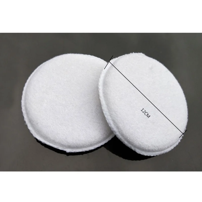 Мягкая микрофибра полировка уход за автомобилем губка мыть белый хлопок воск