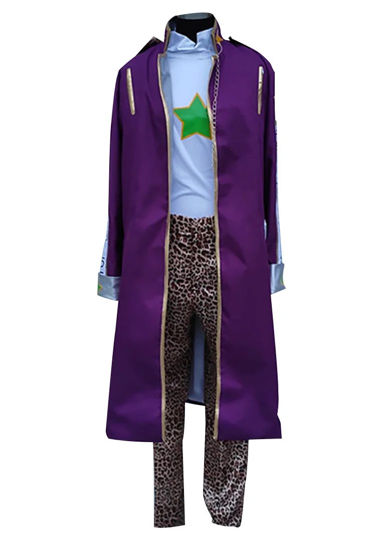 full set JoJo's Bizarre Adventure Kujo Jotaro Cosplay Costume Uniform - Цвет: full set